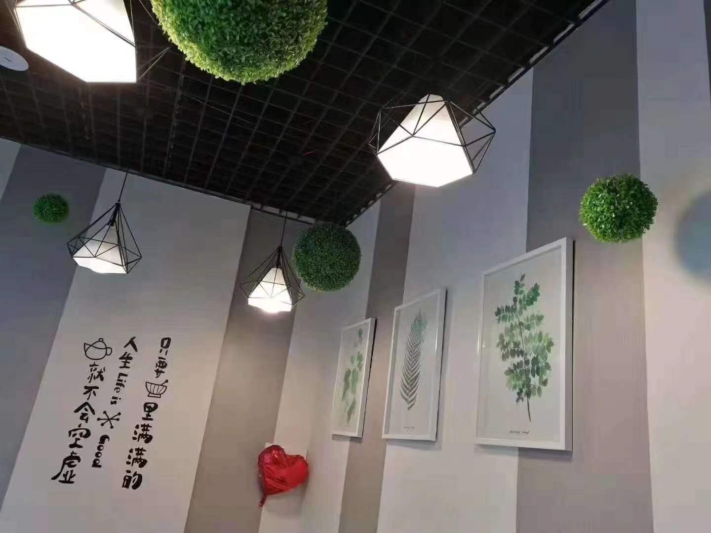 钻石灯，绿植吊球